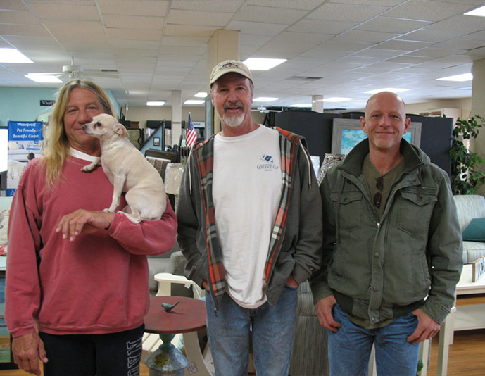 staff members in store - Kitty Hawk Carpets & Furniture in NC